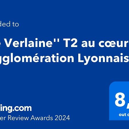 "Le Verlaine" T2 Au Coeur De L'Agglomeration Lyonnaise Villeurbanne Eksteriør billede